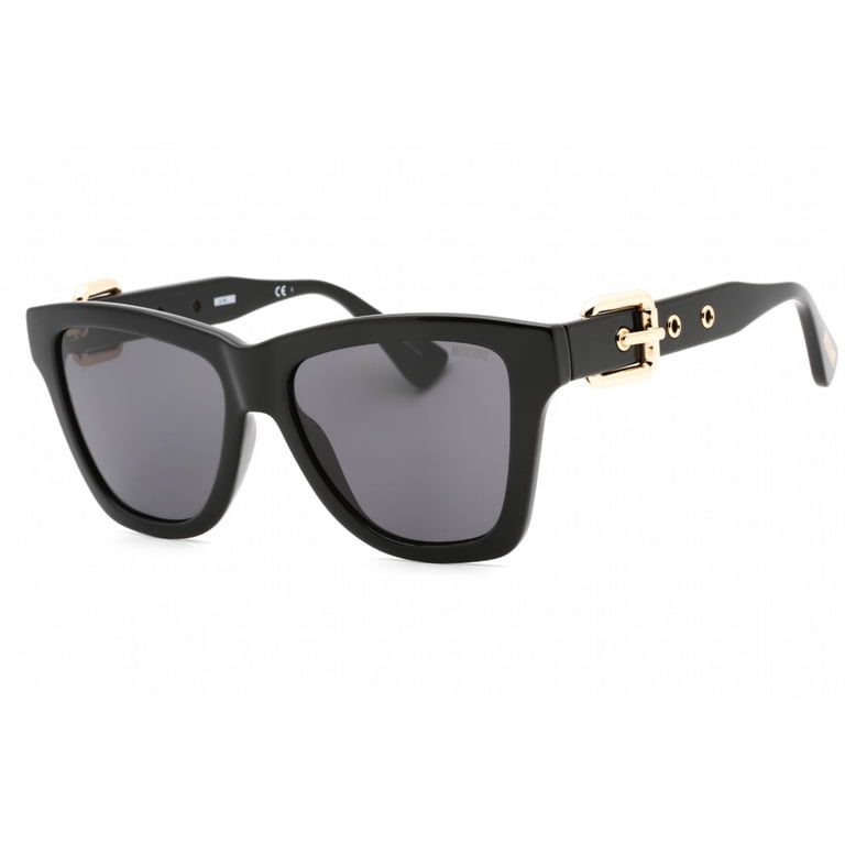 Moschino Women\'s Sunglasses - Gray and Black Moschino MOS163/S BLACK/ GREY SHADED 55/19/140 women  main image 3