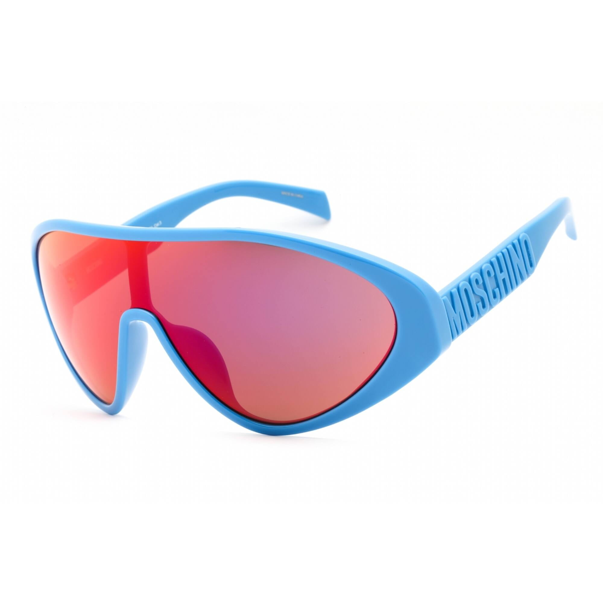 Moschino MOS157/S 0PJP UW Unisex Blue Shield Frame Sunglasses