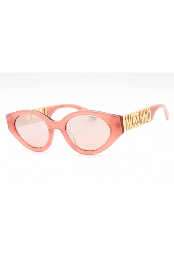 MOS160/S 035J 2S Women's Pink Oval Frame Sunglasses