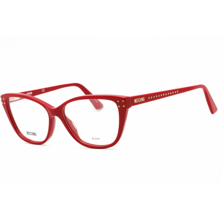 Moschino MOS583 0C9A 00 Women's Red Plastic Full Rim Eyeglasses