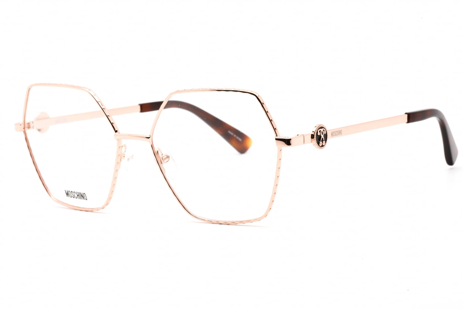Moschino 不規則フレムメカネ MOS593 DDB MOSCHINO MOS593-DDB-54 Eyeglasses Size 54mm 16mm 140mm gold