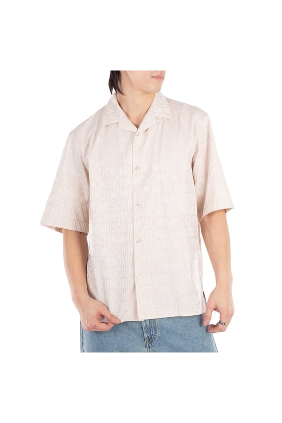 Signature Logo Jacquard Cotton Shirt, Brand Size 39 (Neck Size 15.5")