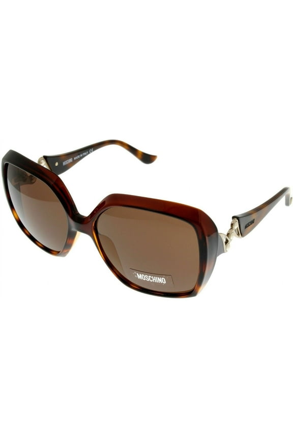 Sunglasses Women Brown Havana Rectangular MO600 04 M07