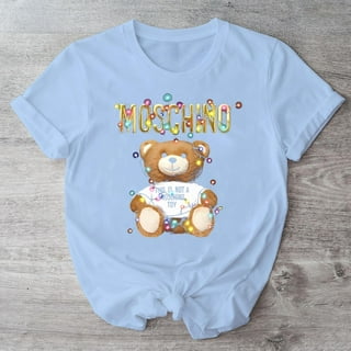 Tシャツ・カットソー Moschino MOSCHINO TEDDY BEAR ORGANIC JERSEY T-SHIRT Organic Jersey T-shirt Little Teddy Bear | Shop Online
