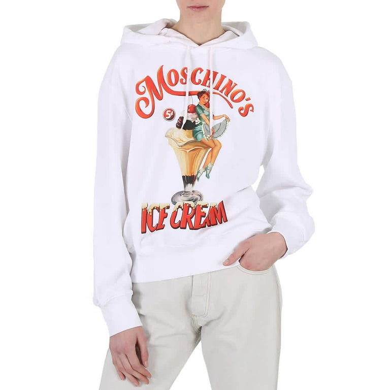 Ladies moschino hoodie sale