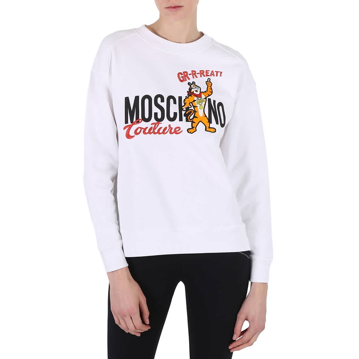Moschino White X Kelloggs Tony The Tiger Graphic Sweatshirt, Brand
