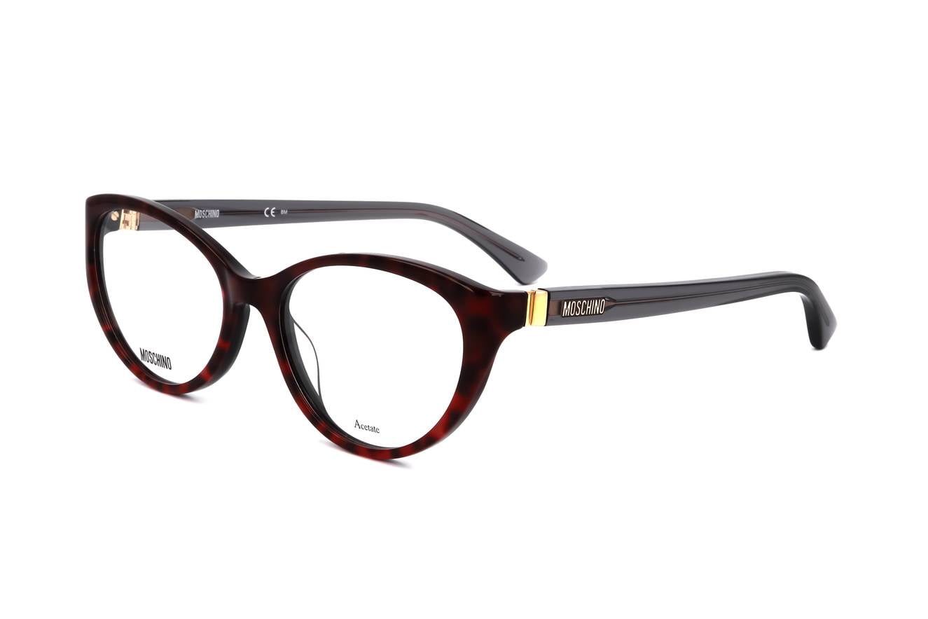 Moschino キャットアイフレムメカネ MOS557 3VJ Moschino eyeglasses MOS557 WOMAN 53/17/140 3VJ RED ANIMALIER