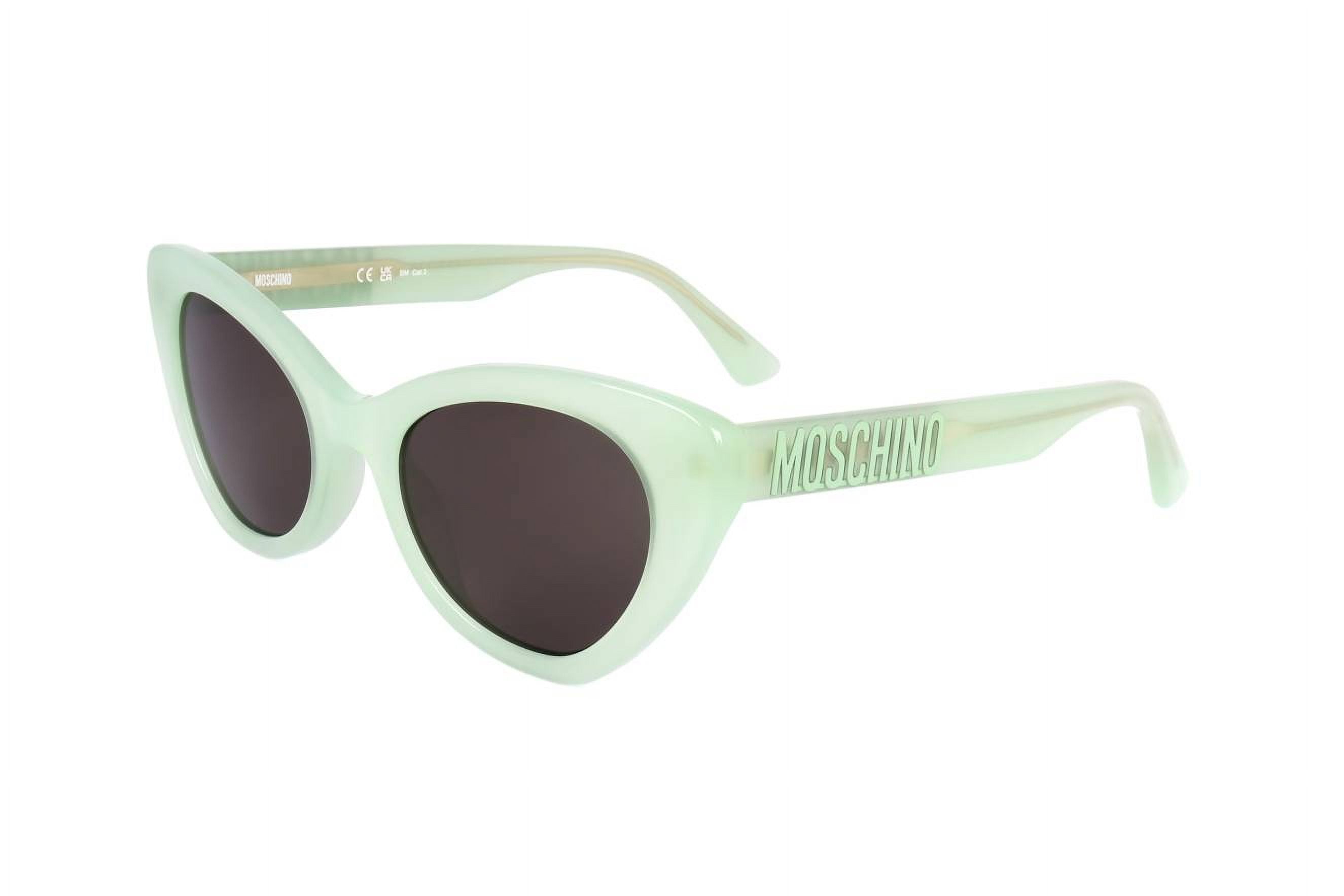 NEW MOSCHINO SUNGLASSES IVORY GREEN WOMEN EYEWEAR MOSCHINO MOS163/S 0SZJ 9K Moschino MOS127/S Square Sunglasses | Fashion Eyewear US main image 4