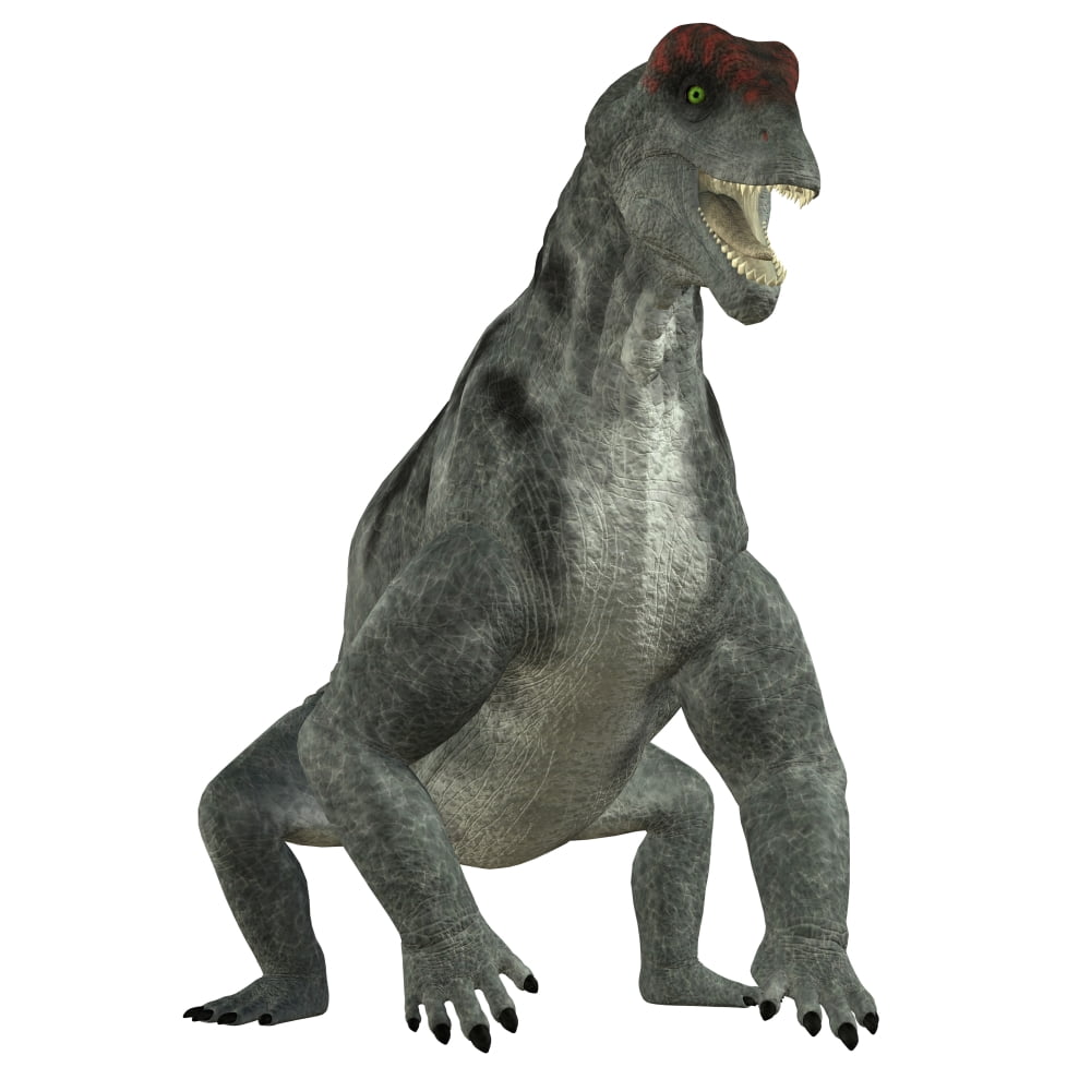 Moschops dinosaur white background Canvas Art - Corey FordStocktrek Images (28 x 28)
