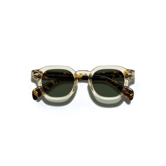 Moscot Men's Or-Dol-S Dolt Sun Bold Square Frame Sunglasses Transparent