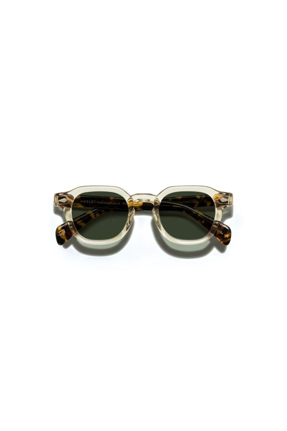 Men's Or-Dol-S Dolt Sun Bold Square Frame Sunglasses Transparent