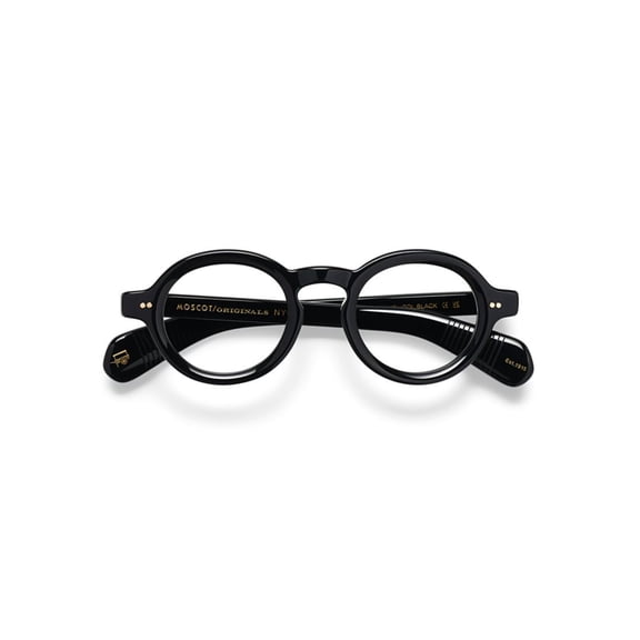 Moscot Men's Or-Foy-O Foygel Rounded Frame Eyeglasses Black