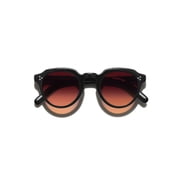 Moscot Mens Or-Gav-S Gavolt Sun Rounded Acetate Sunglasses With Keyhole Bridge Black