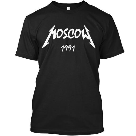 Moscow 1991 rocks metals MUSIC FESTIVAL T-Shirt Made in the USA Size S to 5XL