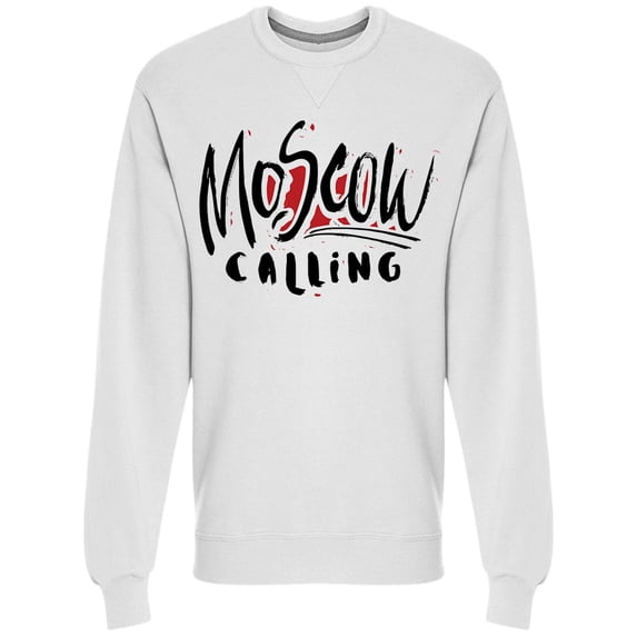 Moscow Calling Lettering Sweatshirt Men -Image by Shutterstock, Male 3X-Large
