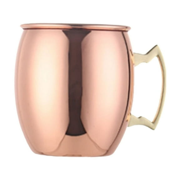 Moscow Mule Copper Mug 18Oz Copper Plated Stainless Steel Cup, Hammered Design Tarnish-Free for Chilled Beverages, Perfect for Hosting And Parties, Cup * 1 Piece