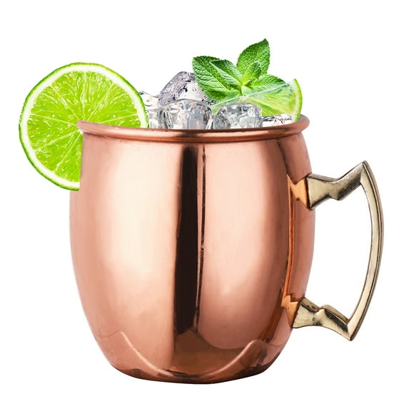 Moscow Mule Copper Mugs 530ml Stainless Steel Copper Beer Mugs Cocktail Copper Mug Hammered Cups Beer Glasses Cocktail Drinking Cups Mug
