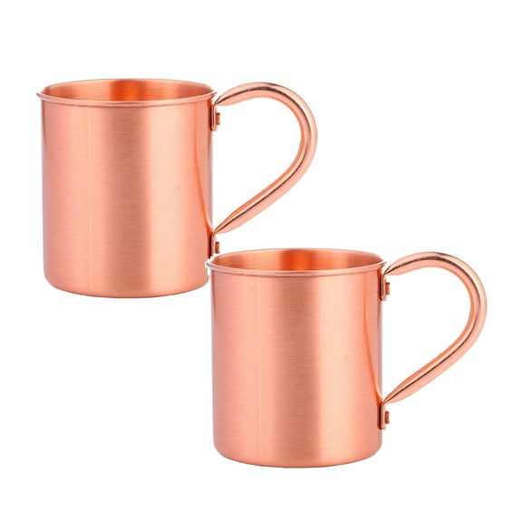 Moscow Mule Mug,18 oz MentalMugs with Handles MentalCup Moscow Mule Cups Straight Smooth Finish, Stainless Steel Interior, for Bars Parties Beer Wine,3.66"×3.35"×3.58",2PCS