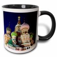 thumbnail image 1 of 3drose, Moscow, Red Square, Kremlin, St Basils Cathedral - Eu26 Wbi0398 - Walter Bibikow, 15oz Two-tone Black Mug, 1 of 6
