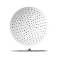 thumbnail image 1 of Moscu Round Ultra Thin Rain Shower Head, Polished chrome Stainless Steel, 1 of 5
