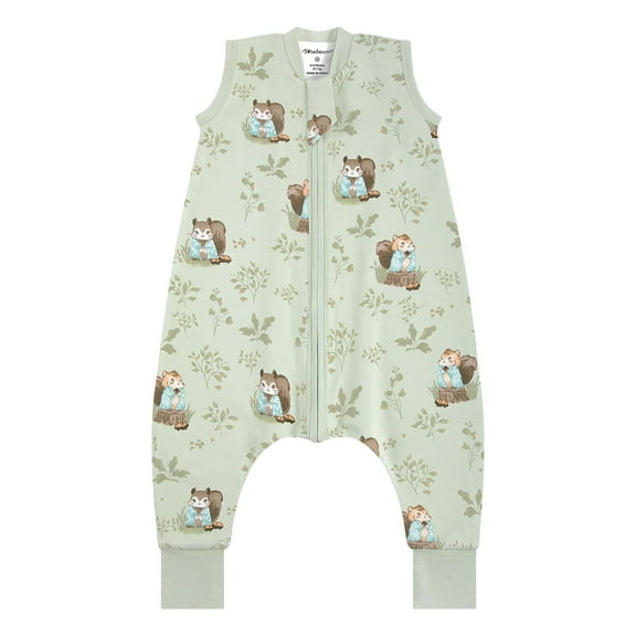 Mosebears 1.0 Tog Baby Sleeping Bag - Cotton Sleeveless Sleep Sack for Baby(Animal,M(12-24 Months))
