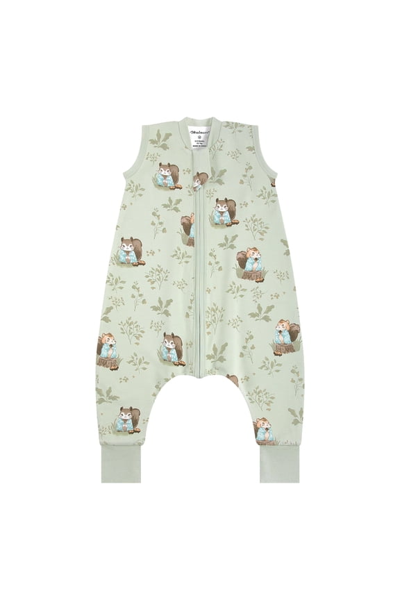 1.0 Tog Baby Sleeping Bag - Cotton Sleeveless Sleep Sack for Baby(Animal,M(12-24 Months))