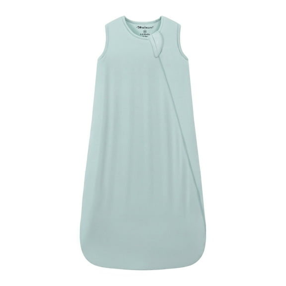 Mosebears Unisex Baby Sleep Sack 1.0 TOG, Supersoft Rayon Made from Bamboo Wearable Blanket with 2-Way Zipper (Calm Sage,0-6 Months)