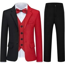 Boys' Blazer Suit Jacket, Slim Fit Kids Wedding Outfit Boys Blazer 2 ...
