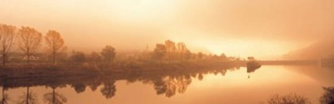 Mosel River Germany Canvas Art - Panoramic Images (18 x 6)