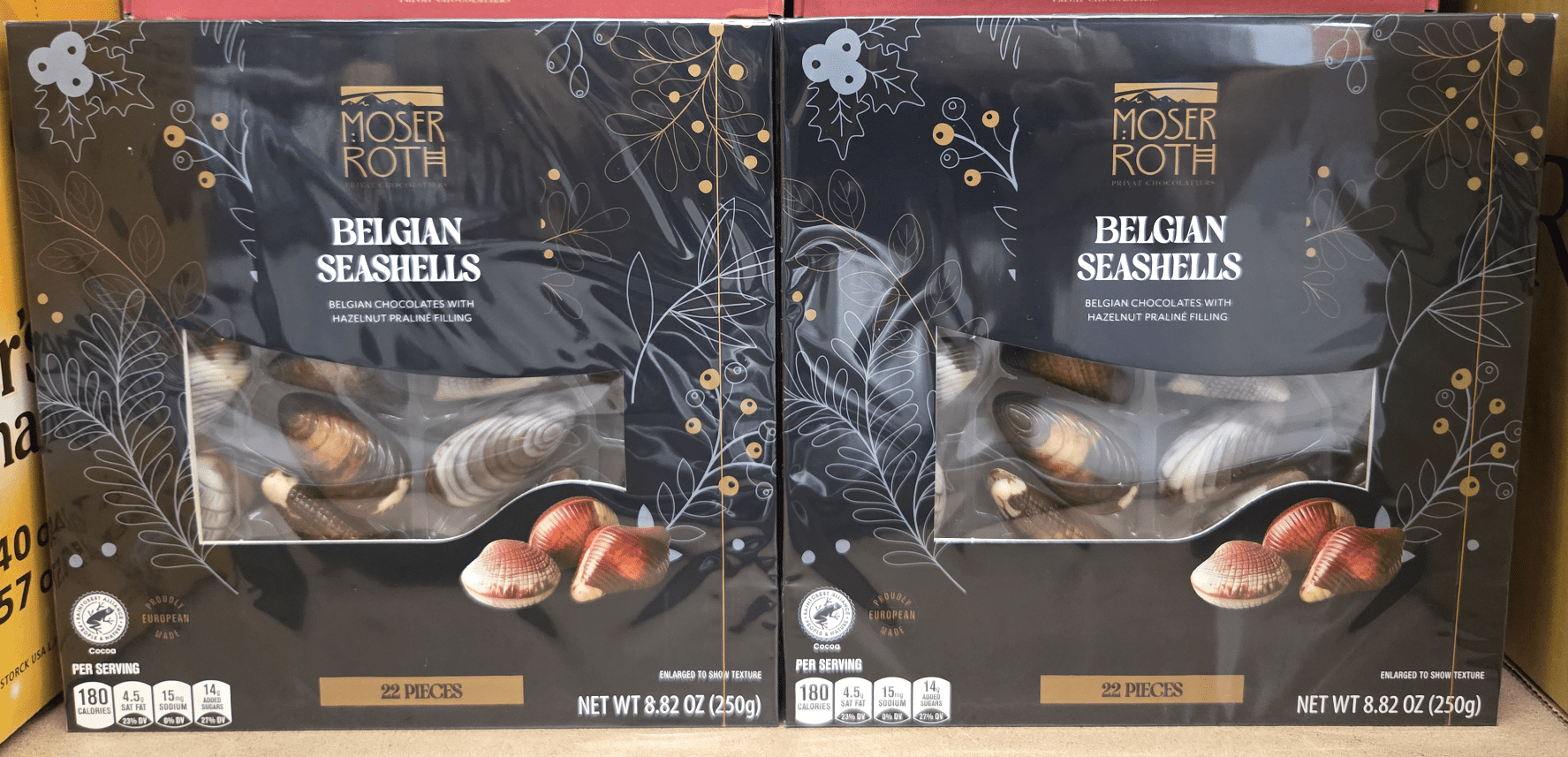 Moser Roth Belgian Raspberry Moser Roth Belgian Seashells Chocolates 8.82oz 250g (2 Boxes) - Walmart.com