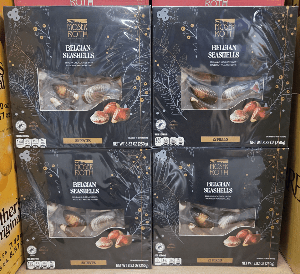 Moser Roth Belgian Raspberry Moser Roth Belgian Seashells Chocolates 8.82oz 250g (4 Boxes) - Walmart.com