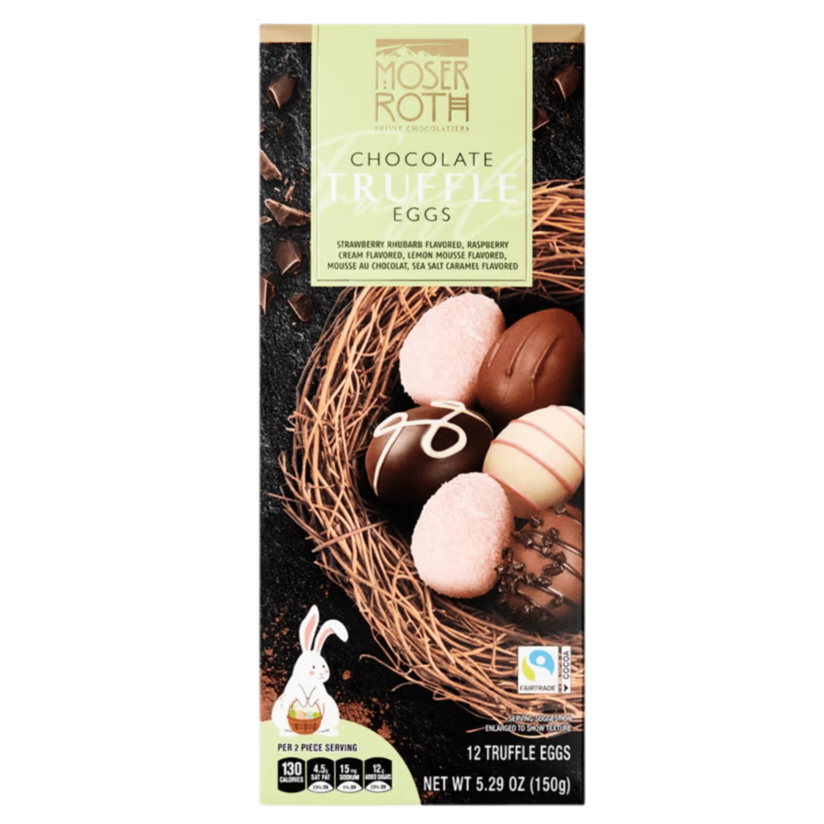 Moser Roth Chocolate Truffle Eggs (12 Count) – Assorted Flavors, 5.29 ...