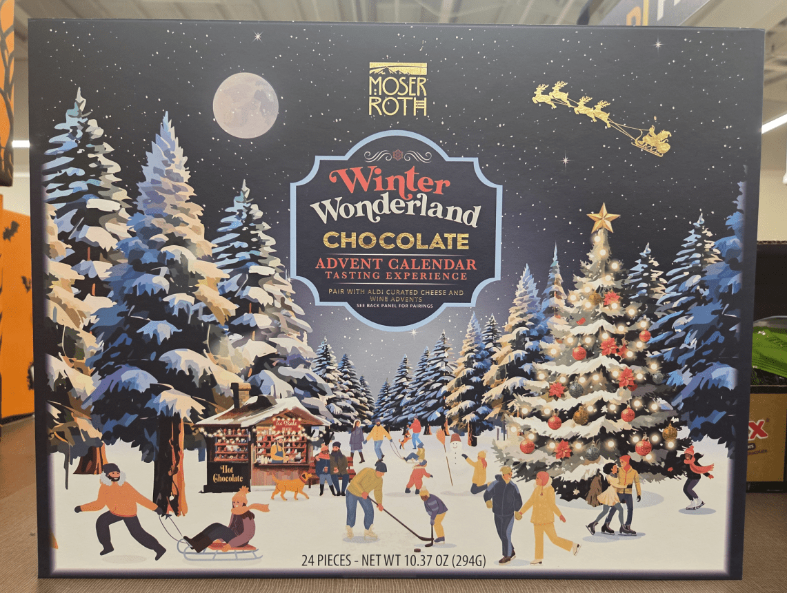 Moser Roth Winter Wonderland Chocolate Advent Calendar Tasting Experience 10.37oz 294g (1 Box)
