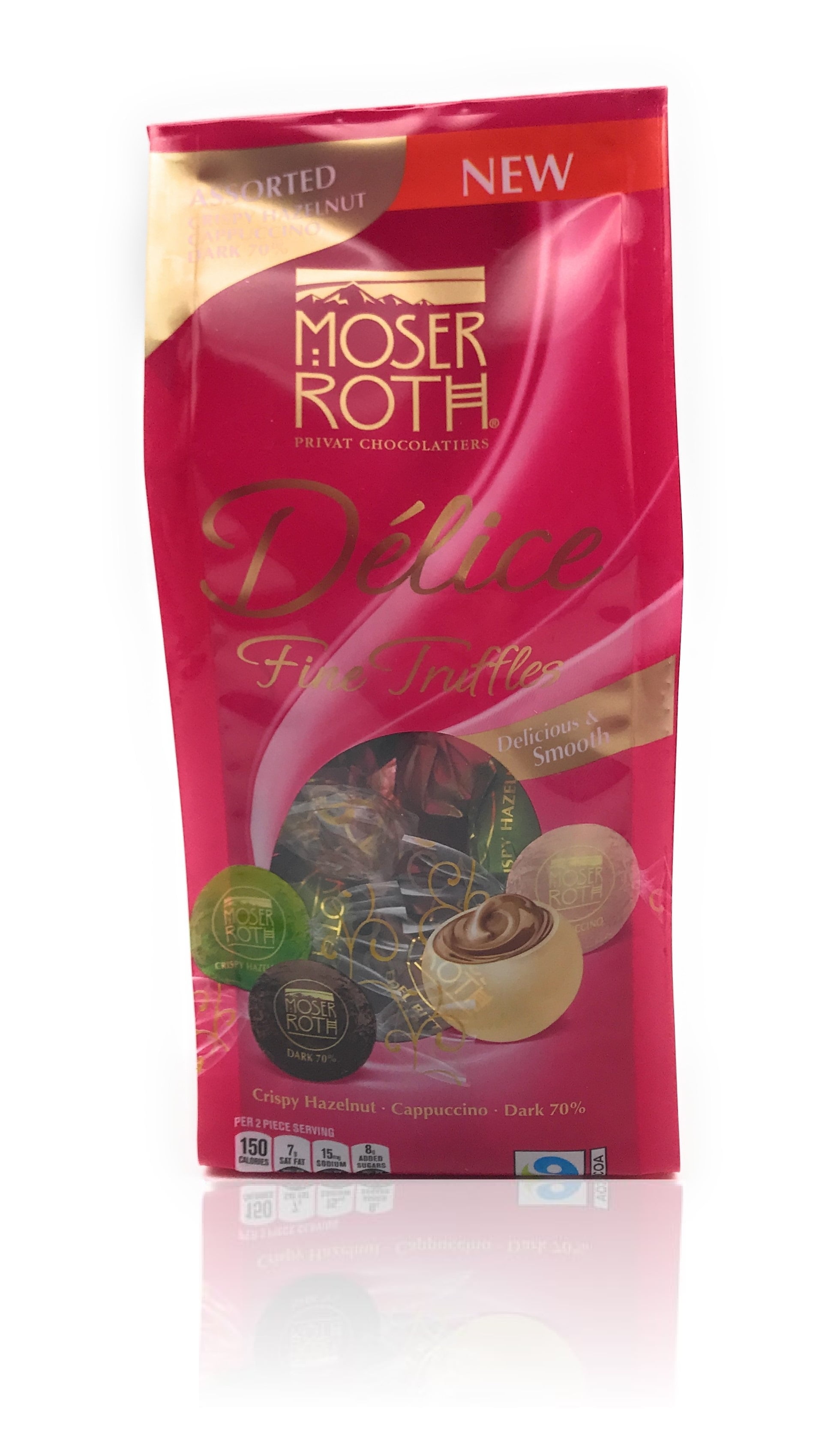 Moser Roth Délice Fine Chocolate Truffles, (Pack of 1, Assorted Crispy ...