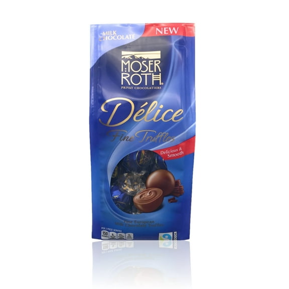 Moser Roth Dlice Fine Chocolate Truffles, (Pack of 1, Milk Chocolate)