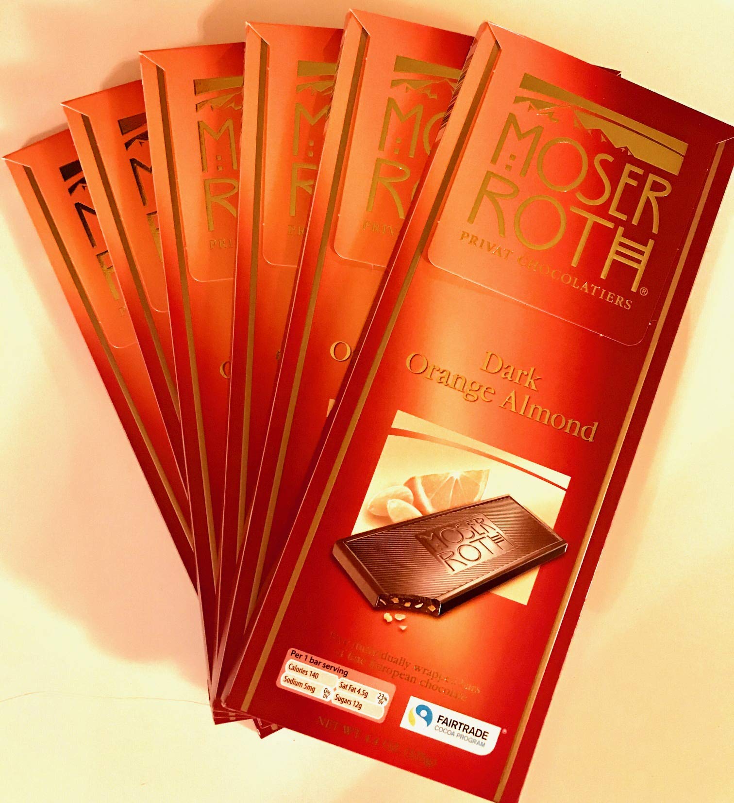 Moser Roth Fine Chocolate pack of 6 (6x4.4oz) -- Orange & Almond_AB ...