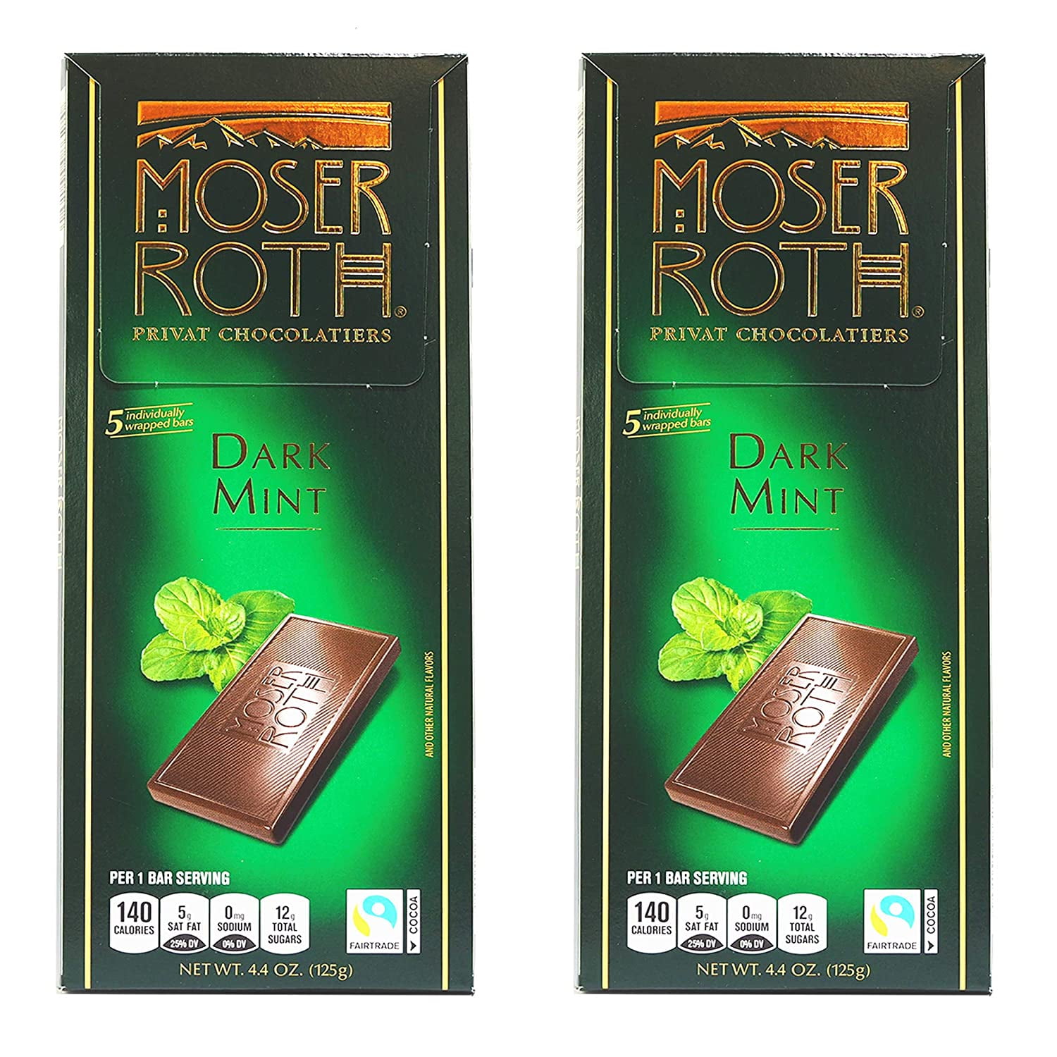 Moser Roth German Dark chocolate -- Mint (pack of 2) - Walmart.com