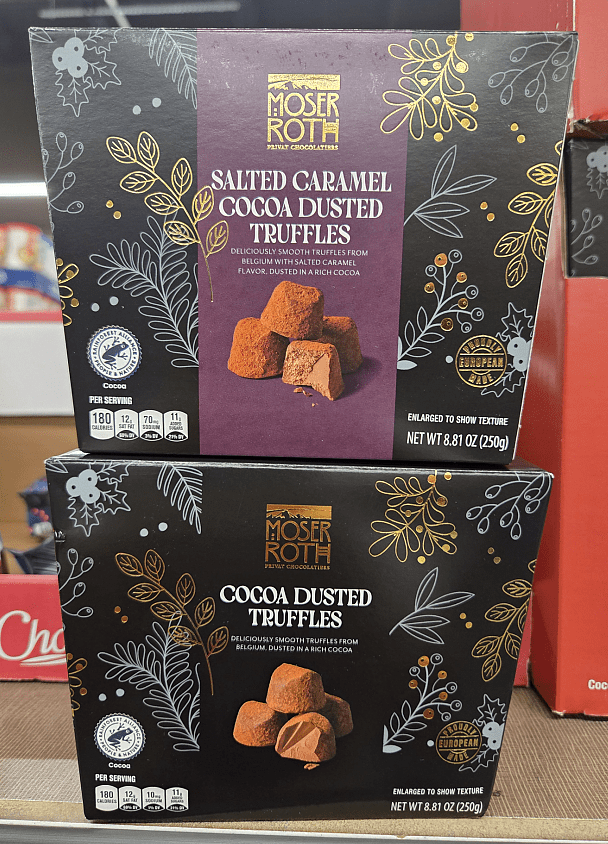 Moser Roth Salted Caramel Cocoa & Cocoa Dusted Truffles 8.81oz 250g (2 ...