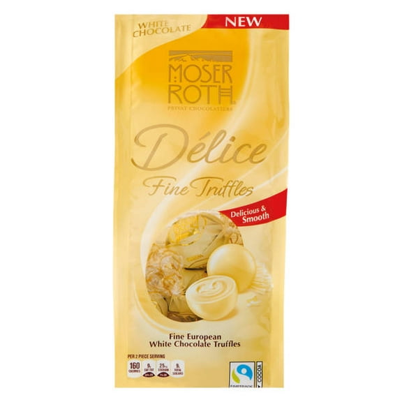 Moser Roth White Chocolate Delice Truffles - 4.9383 oz - (Pack of 2)