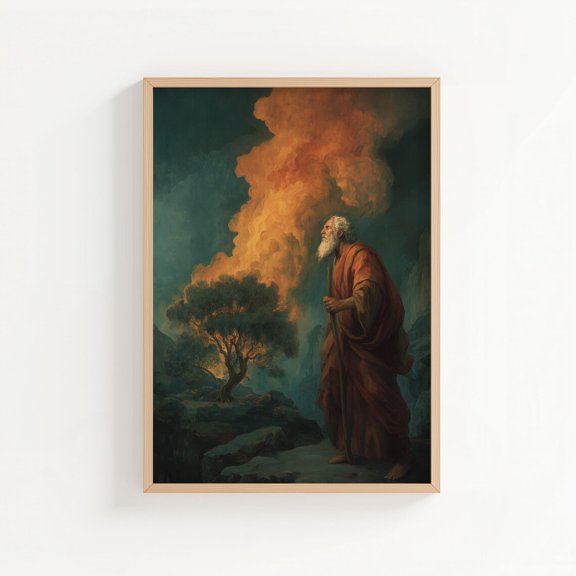 Moses And The Burning Bush Wall Art