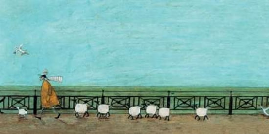 Moses Follows That Picnic Basket Canvas Art - Sam Toft (10 x 20)