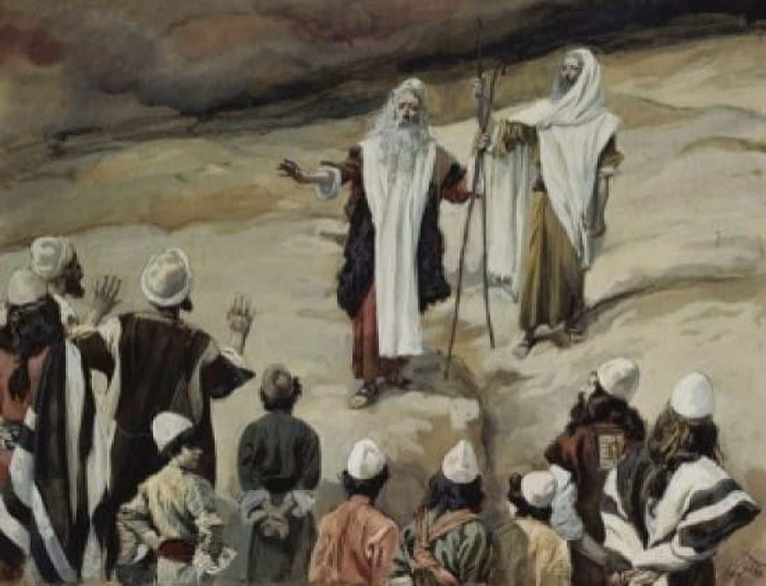 Moses Forbids the People to Follow Him James Tissot (1836-1902French) Jewish Museum New York USA Canvas Art - James Tissot (24 x 36)