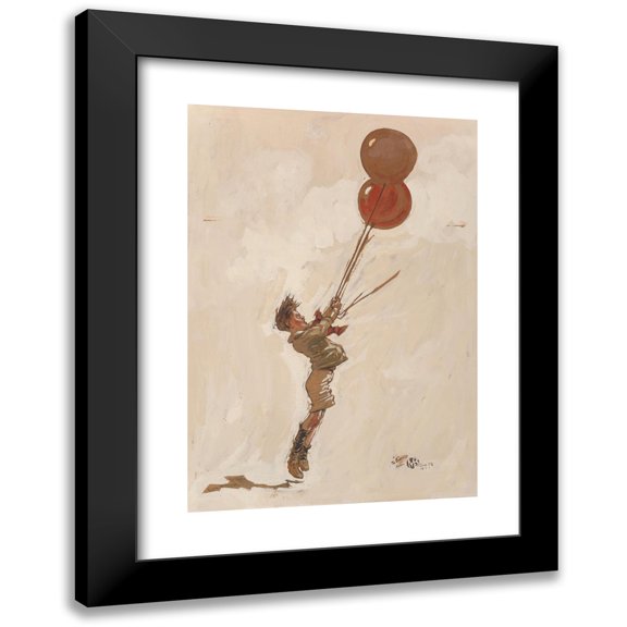 Moses Lawrence Blumenthal 11x14 Black Modern Framed Museum Art Print Titled - Balloons (1911)