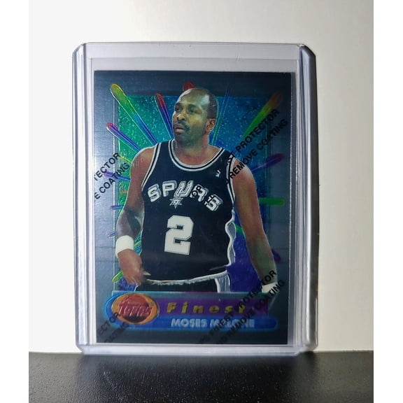 Moses Malone 1994-95 Topps Finest #268 Basketball Card