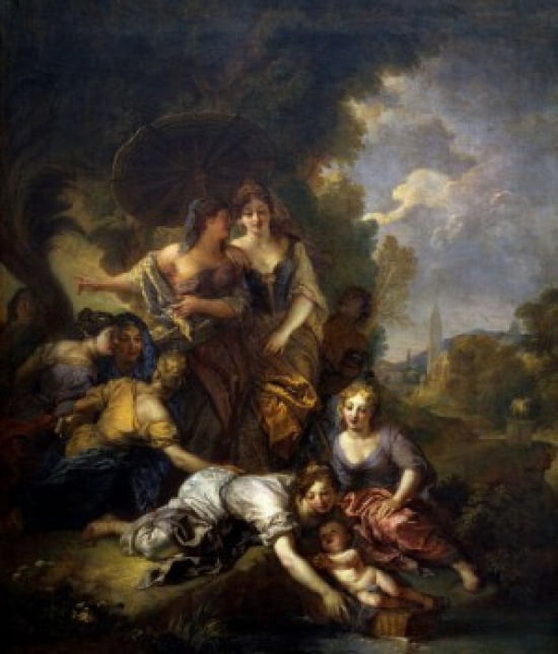 Moses Rescued from the Water by Charles de Lafosse  1701  (1636-1716)  France  Paris  Musee du Louvre Canvas Art - Charles de Lafosse (18 x 24)