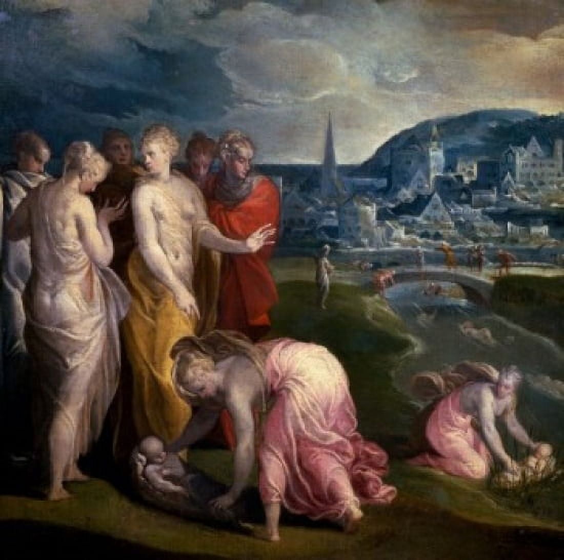 Moses Saved from the Water by Niccolo dell Abate 16th Century (1512-1571) France Paris Musee du Louvre Canvas Art - Niccolo dellAbate (24 x 36)