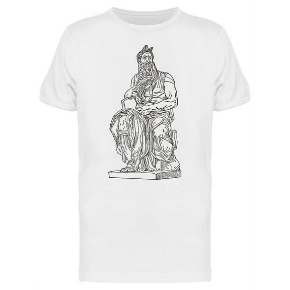 Moses Sculpture T-Shirt Men -Image by Shutterstock, Male XX-Large