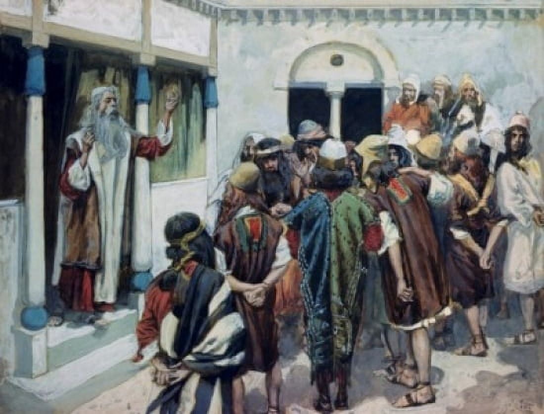 Moses Speaks to the People James Tissot (1836-1902French) Jewish Museum New York USA Canvas Art - James Tissot (24 x 36)