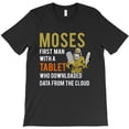 thumbnail image 1 of Moses Tablet Funny Ten Commandments Religious Christian Graphic H29528 Unisex T-Shirt, Up to 5XL Available, 1 of 2