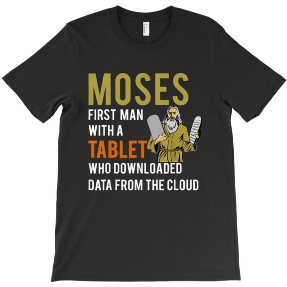 Moses Tablet Funny Ten Commandments Religious Christian Graphic H29528 Unisex T-Shirt, Up to 5XL Available